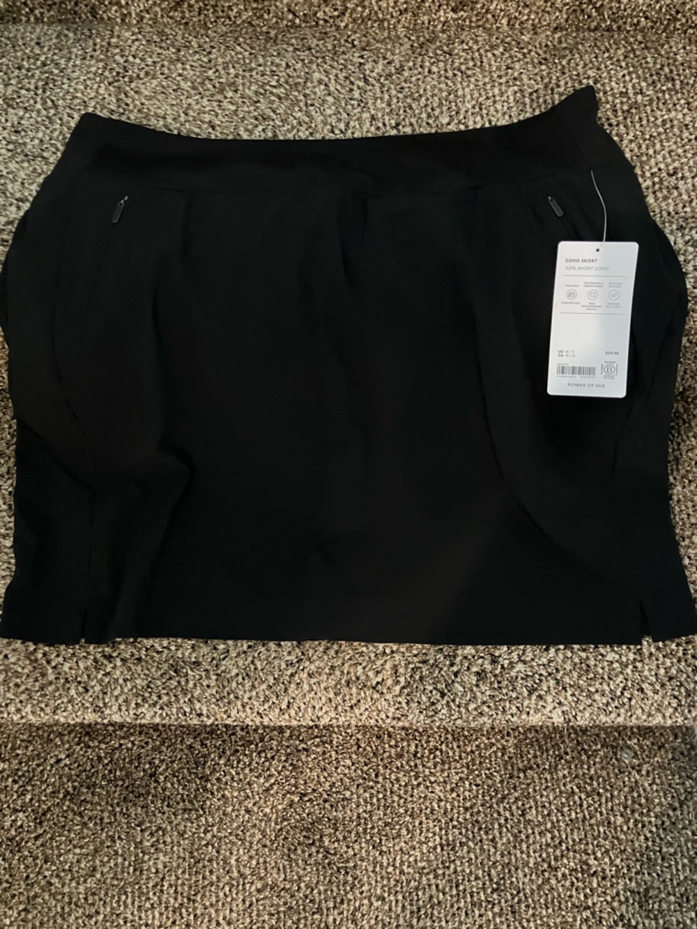 Athleta Black Soho Skort